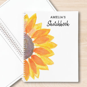 Livre d'esquisse personnalisé sur l'aquarelle de t
