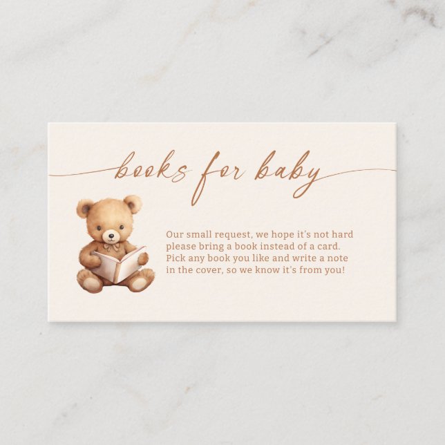 Livre D'Histoire Livres D'Ours En Teddy Pour Carte (Devant)