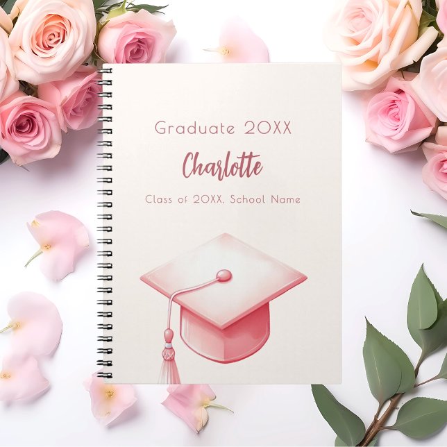 Livre d'hôte blush rose beige crème fête de gradua (Créateur téléchargé)