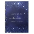 Livre d'hôte Sweet 16 parties scintillant bleu mar