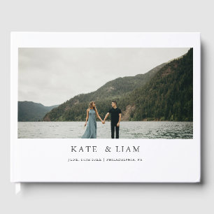 Livre d'hôtes de mariage moderne et élégant