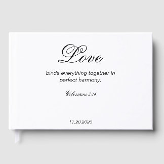 Livre d'hôtes Mariage Colossians