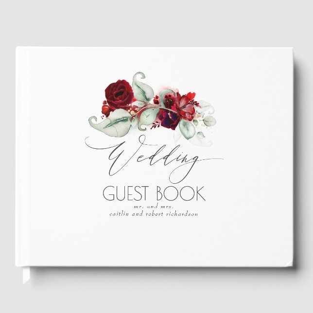 Livre d'hôtes Mariage des Fleurs rouges de Bourgog (Recto)