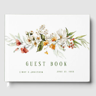 Livre d'hôtes Mariage Florals néerlandais