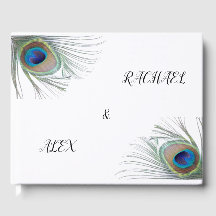 Livre d'hôtes Mariage Peacock