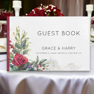 Livre d'hôtes Mariage Red Rose