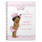 Livre d'hôtes Princess Baby shower rose blanc Ethn