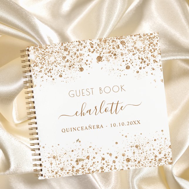 Livre d'hôtes Quinceanera nom de la parties scinti (Créateur téléchargé)