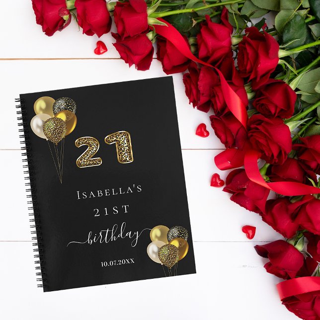 Livre d'invité 21e anniversaire de l'animal léopar (Créateur téléchargé)