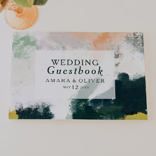 Livre d'invité Abstrait coloré Mariage