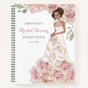 Livre d'invité Blush Pink Rose Bride