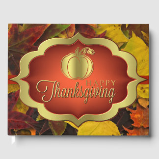 Livre d'invité - Bon thanksgiving automnal