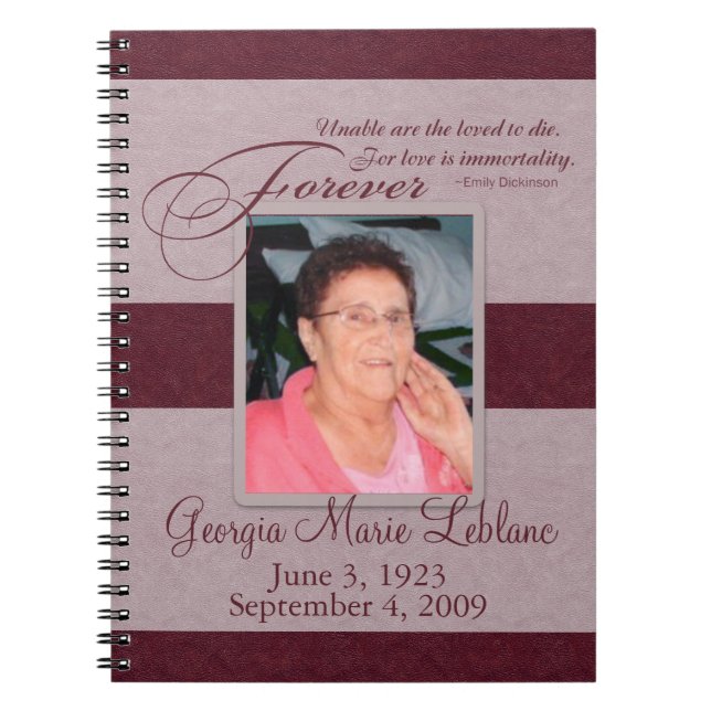Livre d'invité commémoratif fait sur commande pour (Devant)