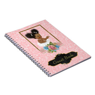 Livre d'invité de baby shower d'Afro-américain