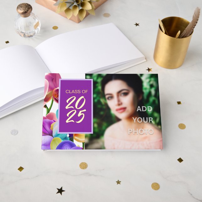 Livre d'invité de la Foil Graduation Party (Recto ouvert)