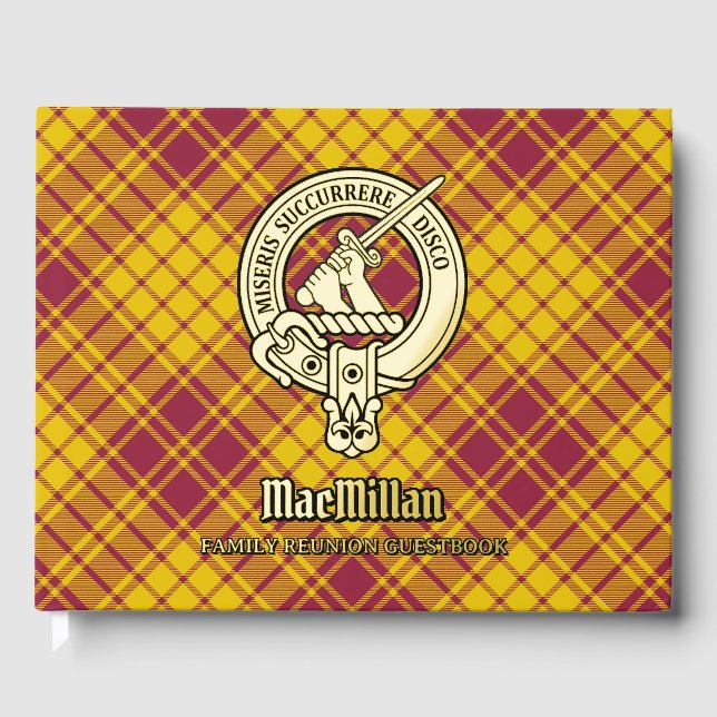 Livre d'invité de la Réunion familiale MacMillan (Recto)