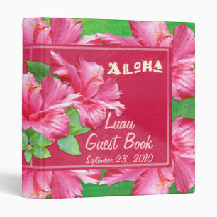 Livre d'invité de Luau classeur de 1 pouce