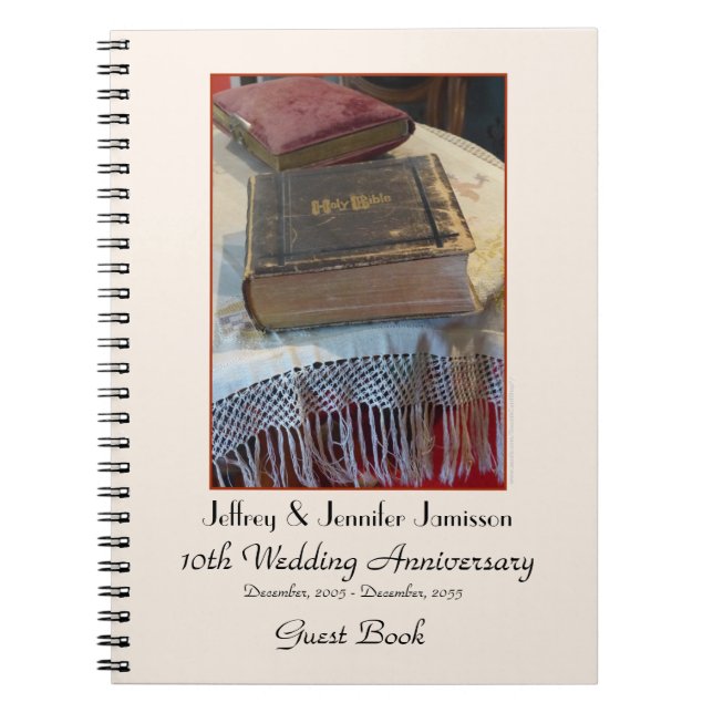 Livre d'invité du 10e anniversaire de la fête, Bib (Devant)