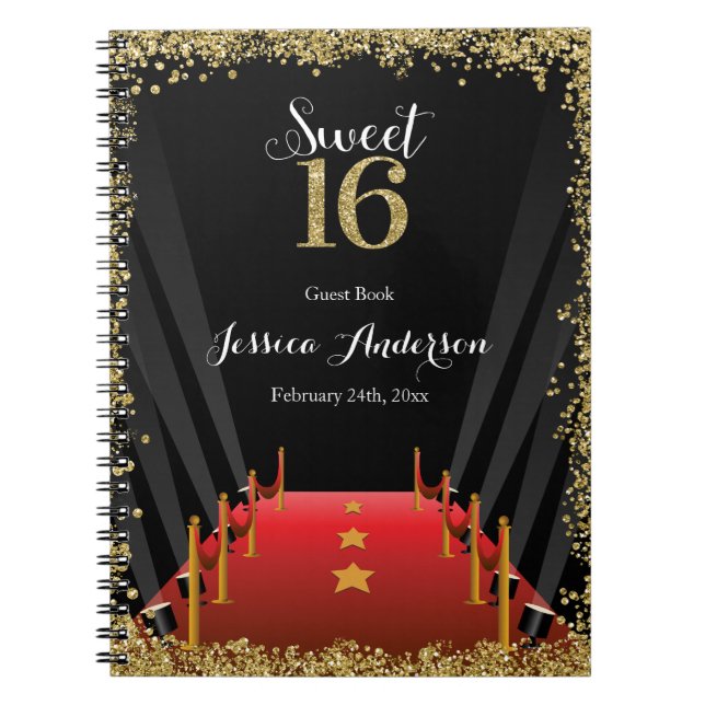 Livre d'invité du bonbon 16 à parties (Devant)
