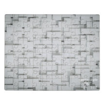 Livre d'invité du Mariage de puzzle géométrique