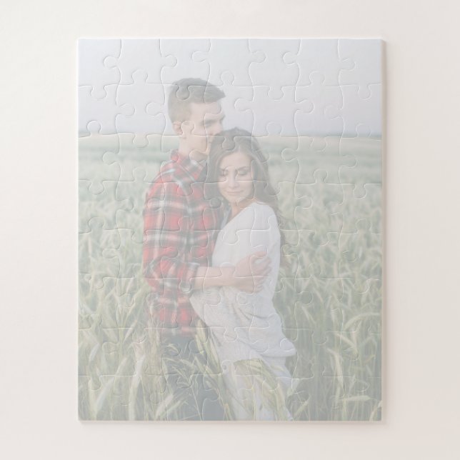 Livre d'invité du Mariage de puzzle photo personna (Vertical)