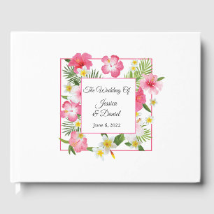 Livre d'invité du Mariage floral tropical
