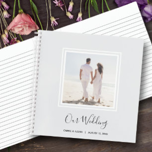 Livre d'invité du Mariage photo moderne
