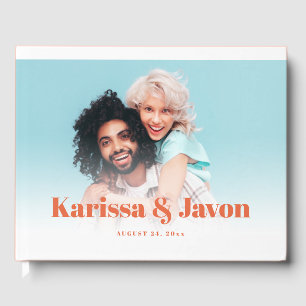 Livre d'invité du Mariage photo styled Retro Color