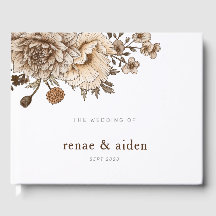 Livre d'invité du mariage Woodland, Boho Rustic