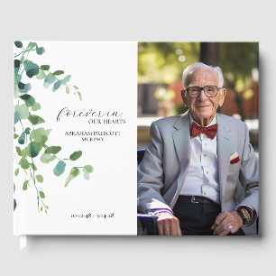 Livre d'invité Eucalyptus Photo Memorial