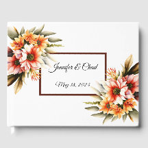 Livre d'Invité Floral