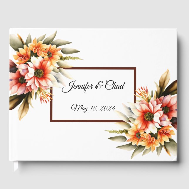 Livre d'Invité Floral (Recto)