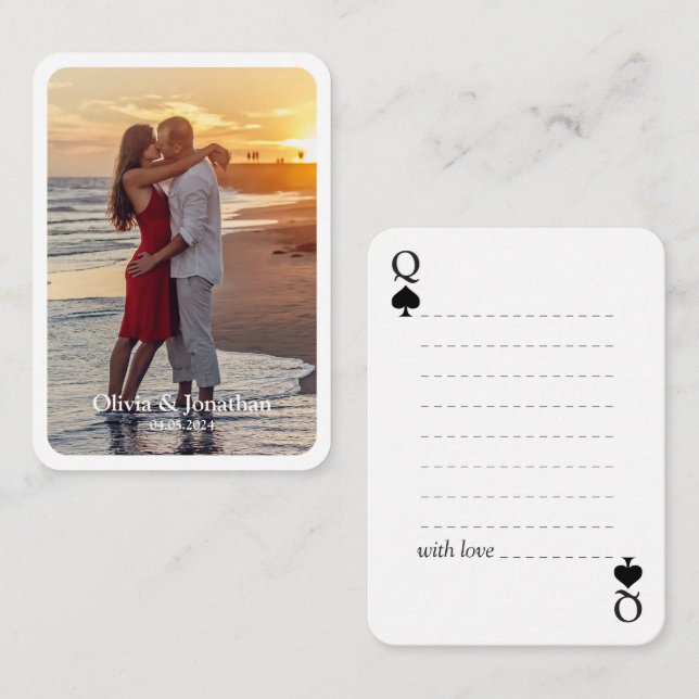 Livre d'invité Mariage moderne simple / Cartes de  (Devant / Derrière)