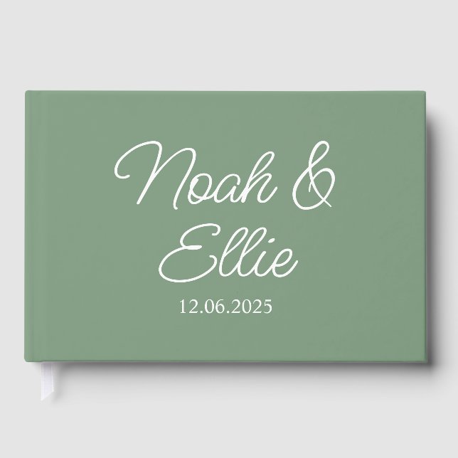 Livre d'invité Mariage personnalisé, Fiançailles e (Recto)