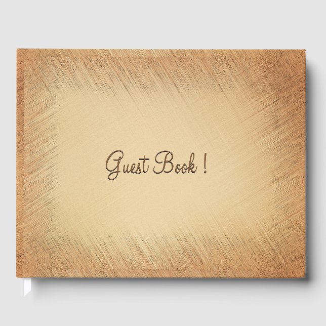 Livre d'invité Mariage rustique (Recto)
