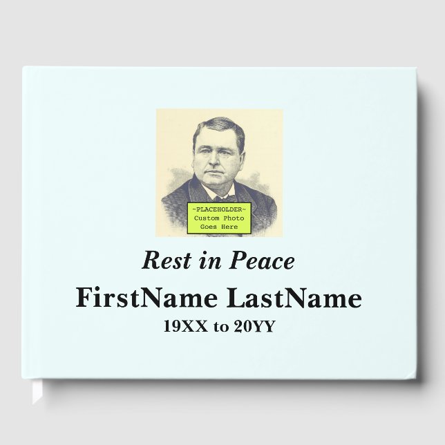 Livre d'invité nostalgique et élégant (Recto)