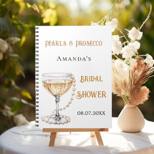 Livre d'invité nuptiale perle de douche