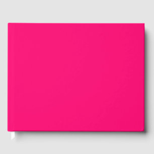 Livre d'invité personnalisé Neon Pink - Élégant&Pe