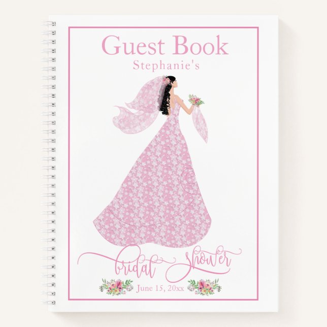 Livre d'invité "Pretty In Pink" (Devant)