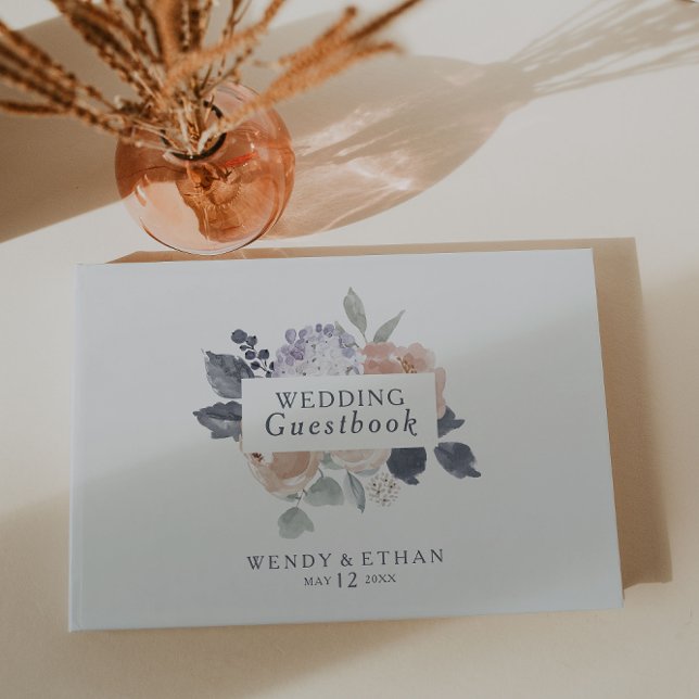 Livre d'invité simple Rustique Floral Mariage (Créateur téléchargé)