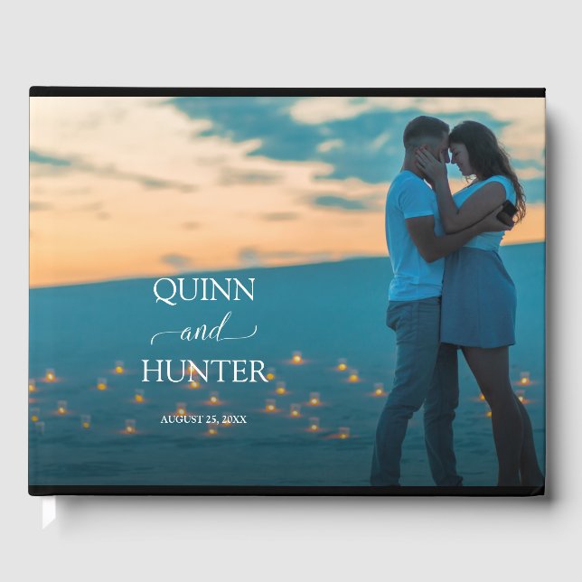 Livre d'invités photo Mariage moderne (Recto)