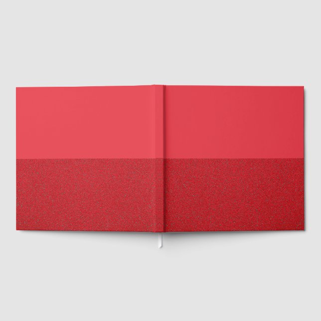 Livre d'invités Red Split avec texture personnalis (Complet)