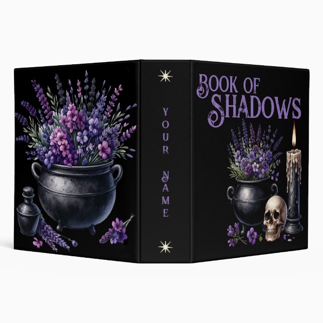 Livre d'ombres Grimoire Classeur noir pourpre (Arrière-plan)