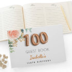 100e anniversaire rose or eucalyptus élégant