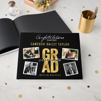 Livre D'or 2026 Or Or GRAD 4 Multi Photo Fête de fin d'études