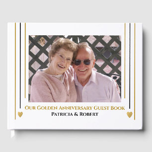Livre D'or 50e anniversaire de Mariage d'or Photo