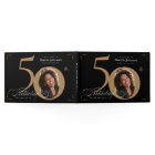 50e anniversaire Elegant Black Gold Calligraphy Ph