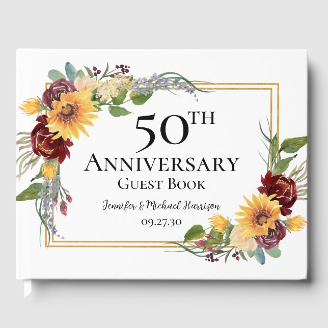 Livre d'or 50e anniversaire Tournesols (Recto)