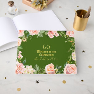 Livre D'or 60e anniversaire Gold Foil Green