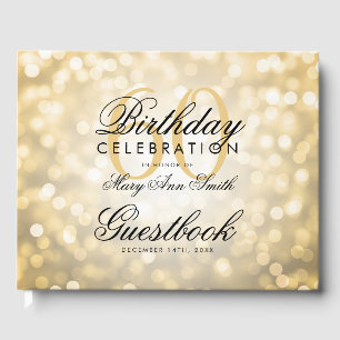 Livre d'or 60th Birthday Party Gold Parties scinti